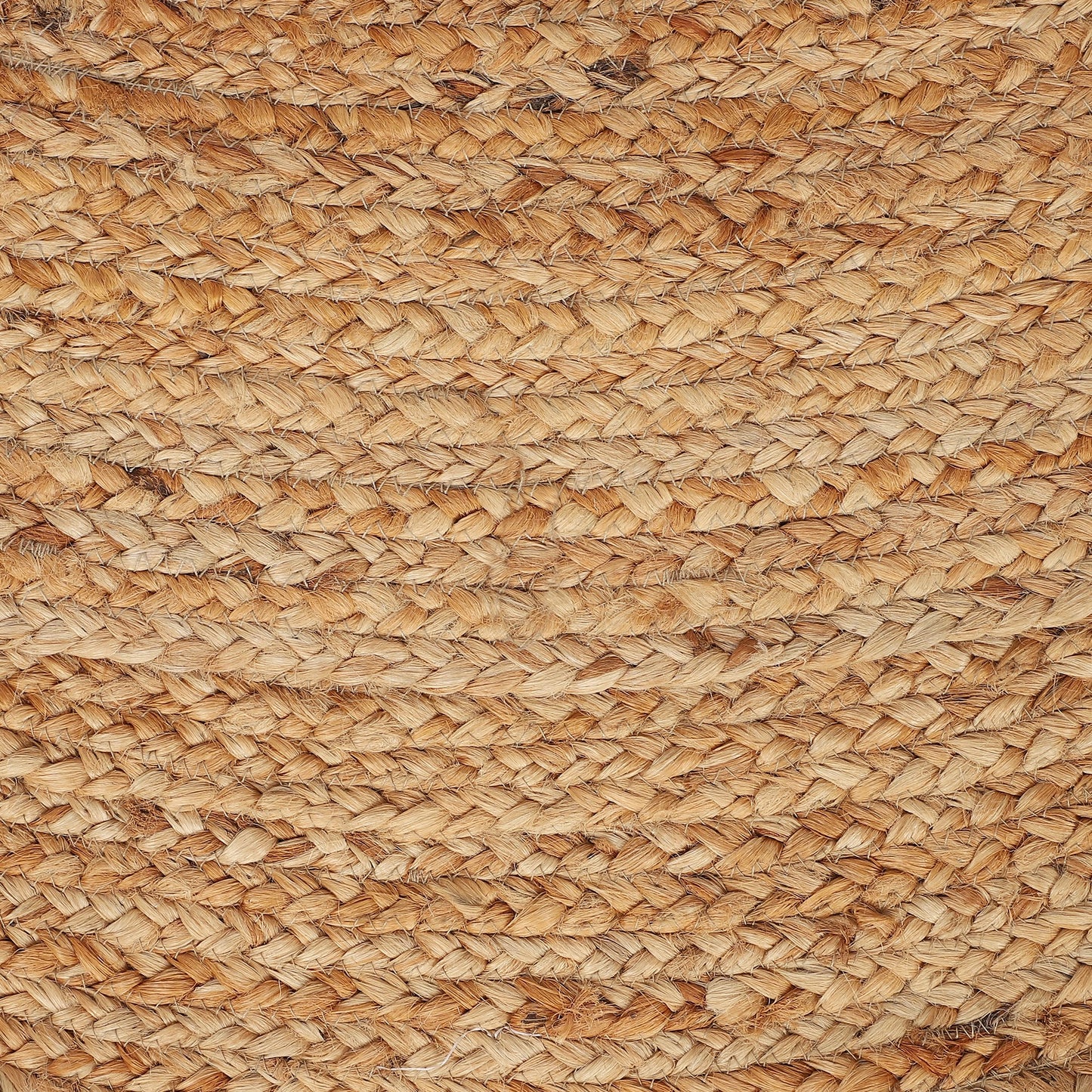 Runder Jute Teppich Natur | Handgefertigter Boho Teppich aus Jute