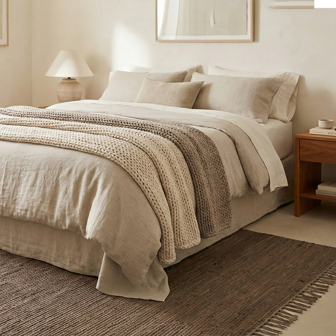 Chindi Baumwollteppich – Handgewebter Teppich aus recycelten Stoffen für Wohnzimmer & Schlafzimmer