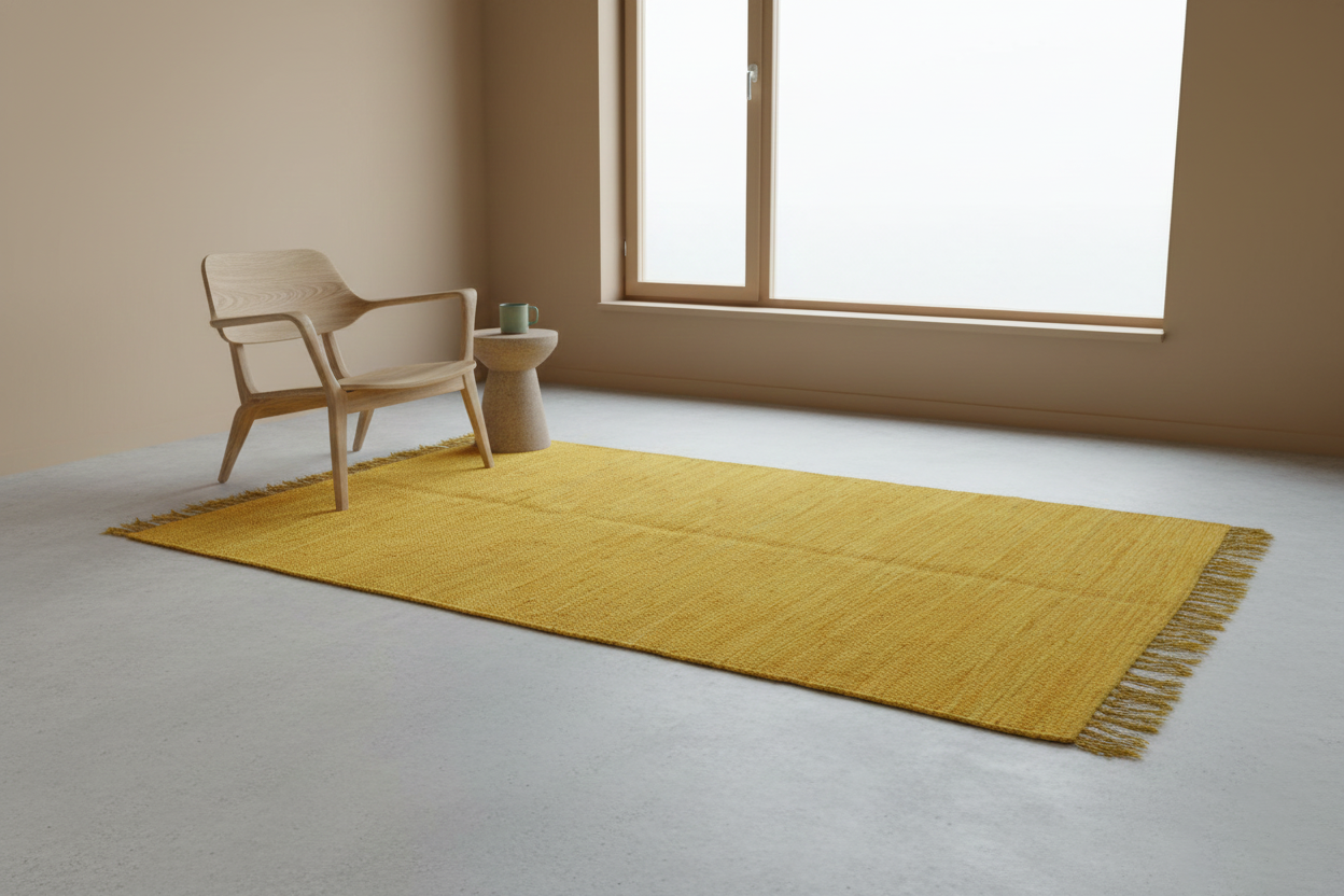 Chindi Baumwollteppich – Handgewebter Teppich aus recycelten Stoffen für Wohnzimmer & Schlafzimmer