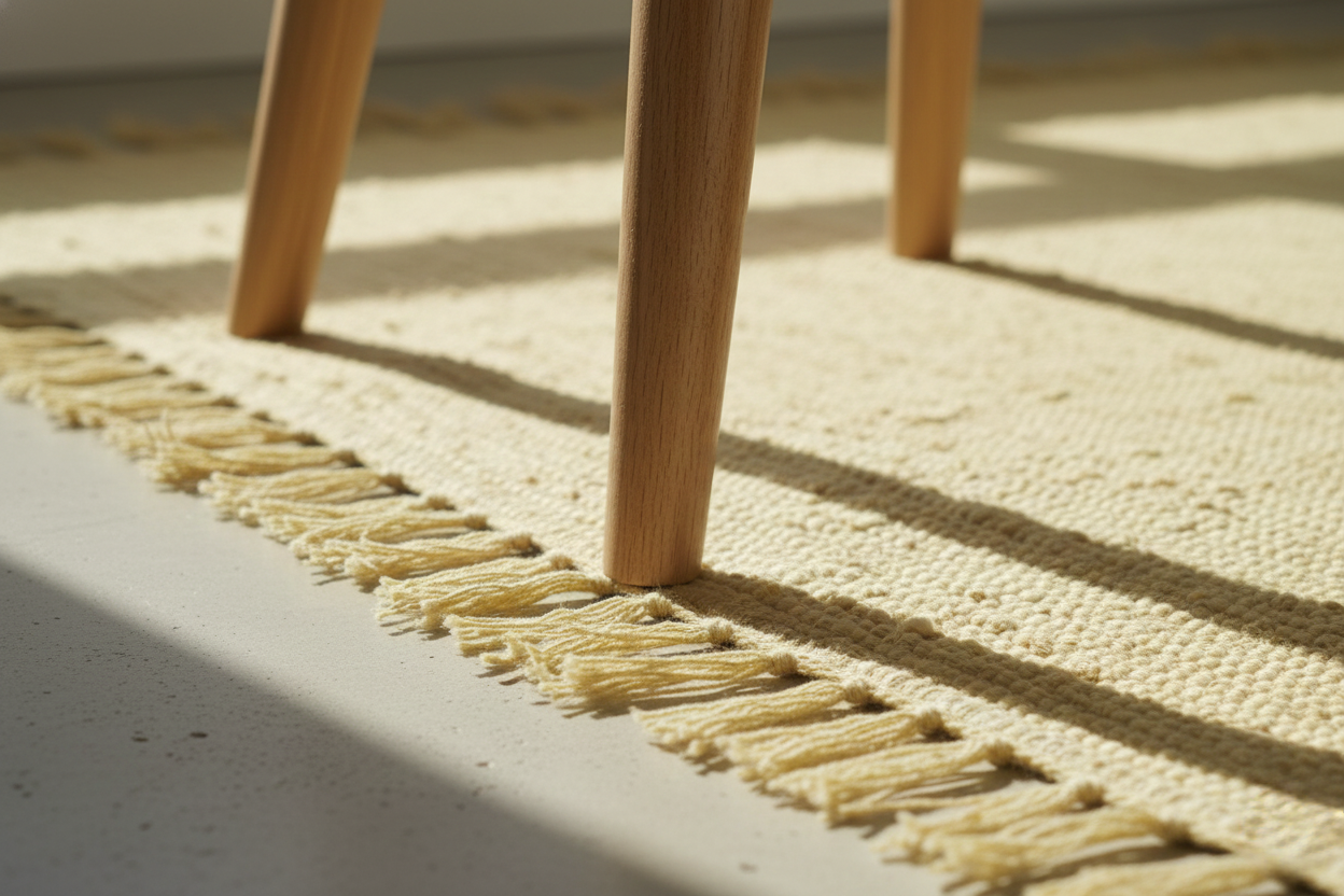 Chindi Baumwollteppich – Handgewebter Teppich aus recycelten Stoffen für Wohnzimmer & Schlafzimmer