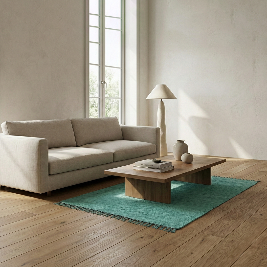 Chindi Baumwollteppich – Handgewebter Teppich aus recycelten Stoffen für Wohnzimmer & Schlafzimmer