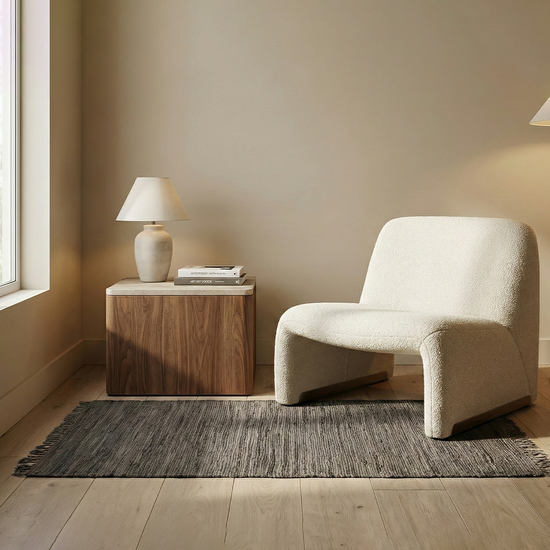 Chindi Baumwollteppich – Handgewebter Teppich aus recycelten Stoffen für Wohnzimmer & Schlafzimmer