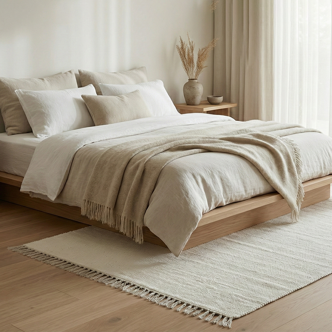 Chindi Baumwollteppich – Handgewebter Teppich aus recycelten Stoffen für Wohnzimmer & Schlafzimmer