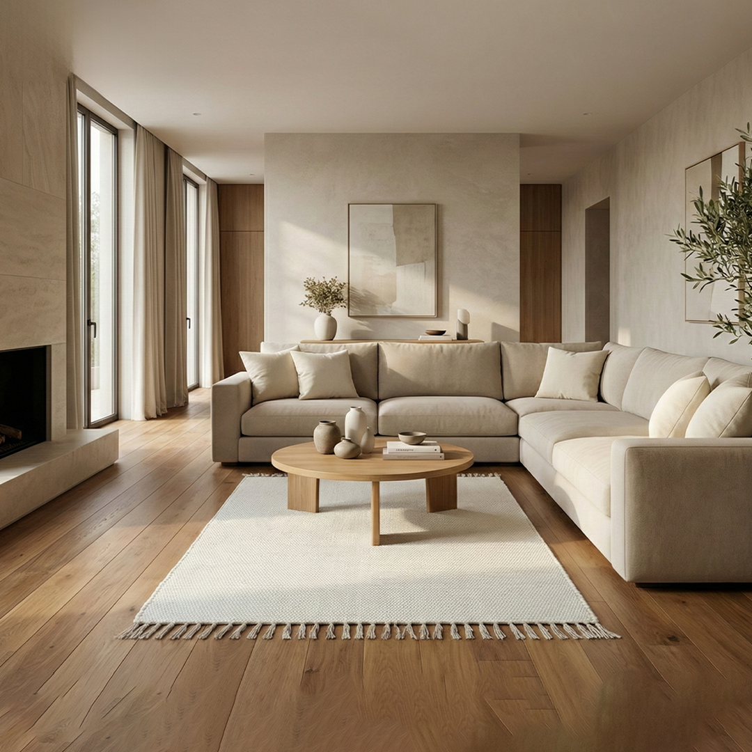 Chindi Baumwollteppich – Handgewebter Teppich aus recycelten Stoffen für Wohnzimmer & Schlafzimmer